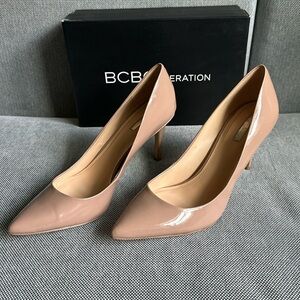 BCBGeneration Levonne nude stiletto high heel pumps